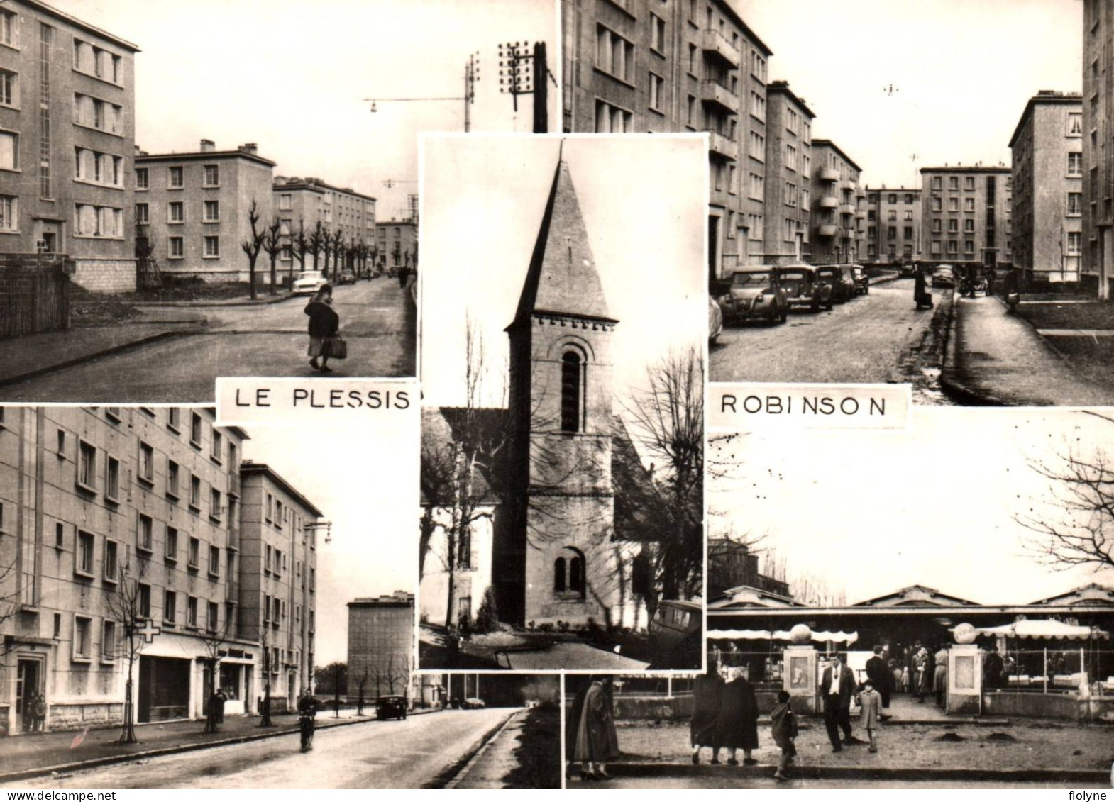 Le Plessis Robinson - Souvenir De La Commune - Cpa 5 Vues - Le Plessis Robinson