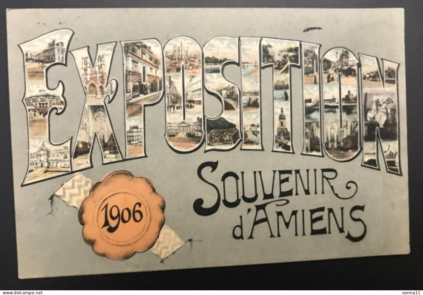 CPA AMIENS 80 Souvenir, Exposition 1906 - Amiens