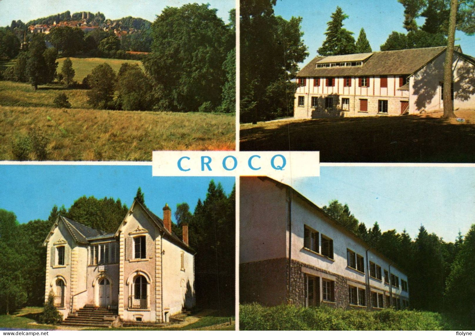 Crocq - La Colonie De Vacances Du Loiret - CP 4 Vues - Crocq
