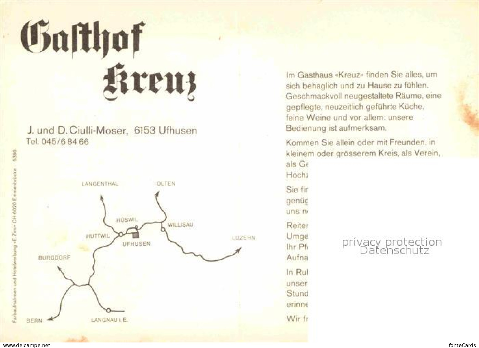 12907983 Ufhusen Gasthof Kreuz Festsaal Ufhusen - Sonstige & Ohne Zuordnung