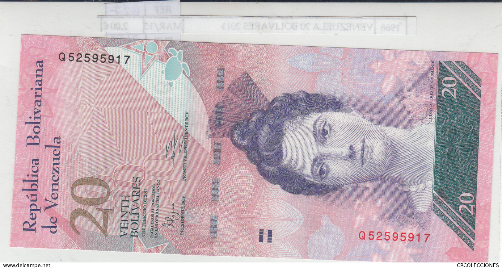 BILLETE VENEZUELA 20 BOLIVARES 2011 P-91e  - Altri – America