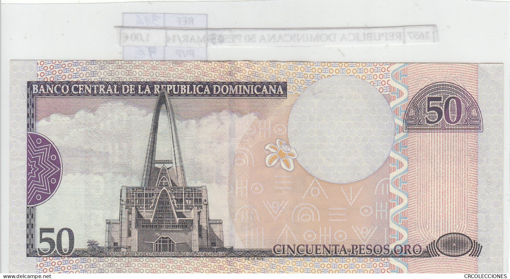 BILLETE REPUBLICA DOMINICANA 50 PESOS 2003 P-170c  - Autres - Amérique