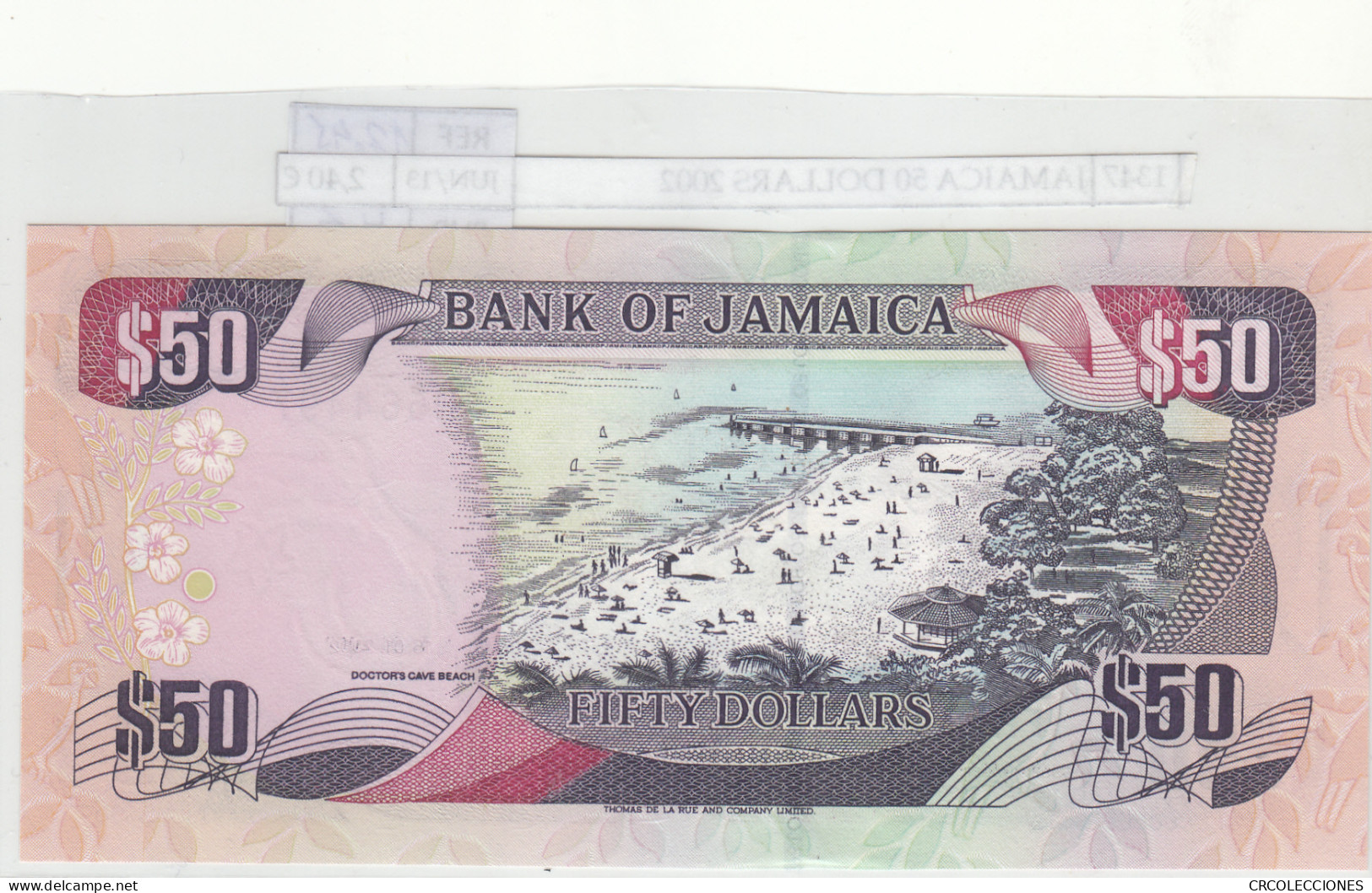 BILLETE JAMAICA 50 DOLARES 2002 P-79c  - Other - America