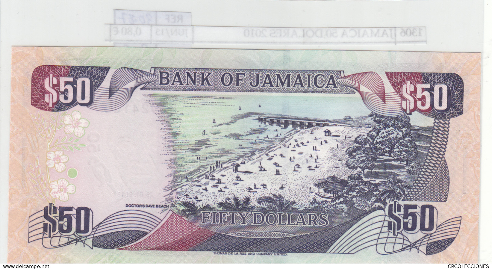 BILLETE JAMAICA 50 DOLARES 2010 P-83e  - Other - America