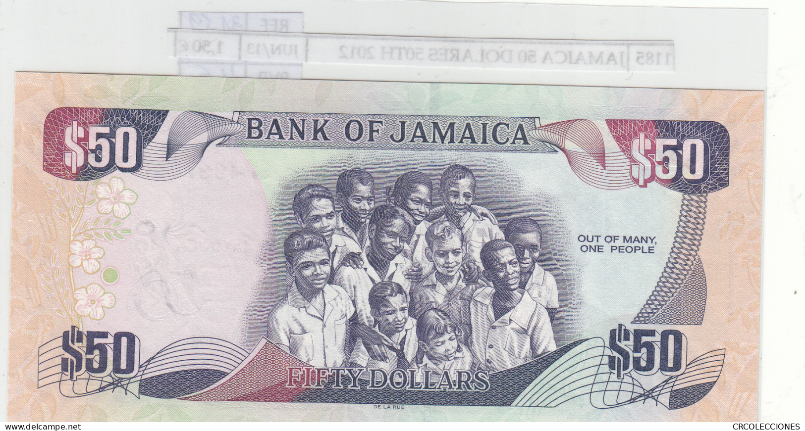 BILLETE JAMAICA 50 DOLARES 2012 P-89  - Autres - Amérique