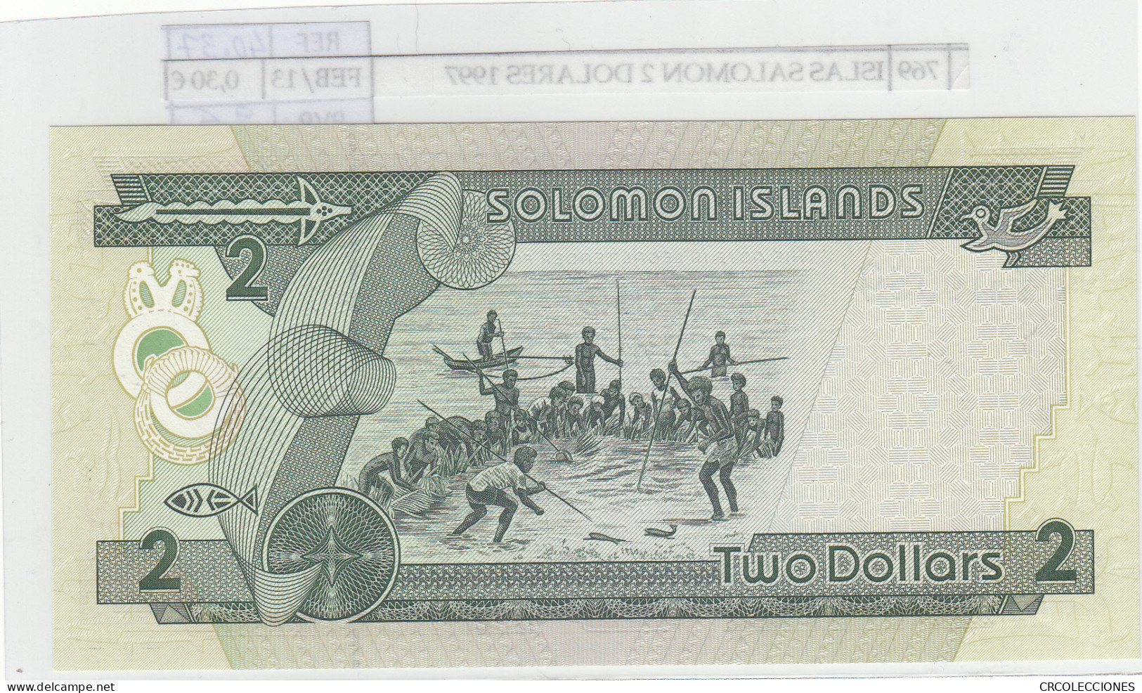 BILLETE ISLAS SALOMON 2 DOLARES 1997 P-18a - Autres - Amérique