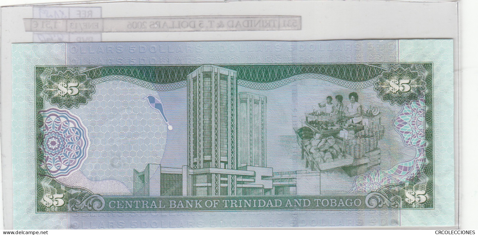 BILLETE TRINIDAD Y TOBAGO 5 DOLARES 2006 P-47a - Autres - Amérique