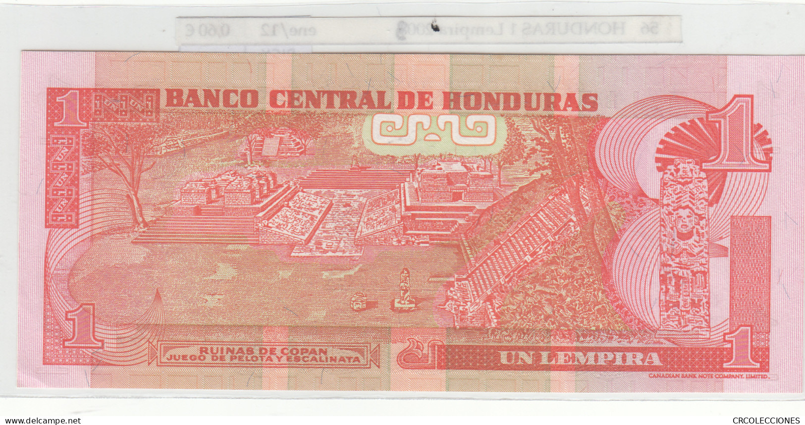 BILLETE HONDURAS 1 LEMPIRA 2003 P-84c - Andere - Amerika