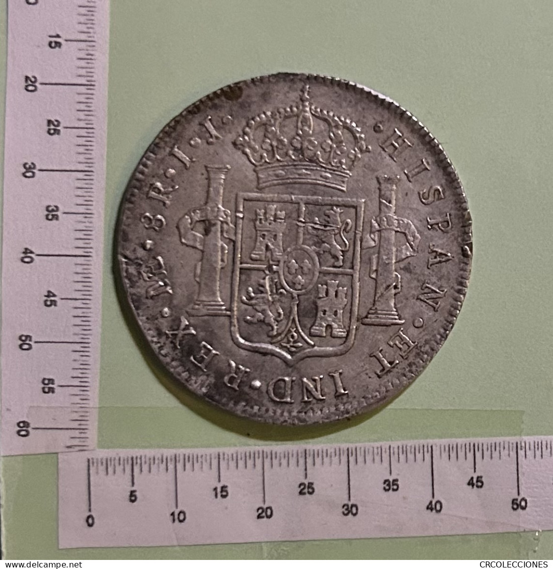 CRE2922 MONEDA ESPAÑA CARLOS IV 8 REALES 1721 LIMA PLATA - Other & Unclassified