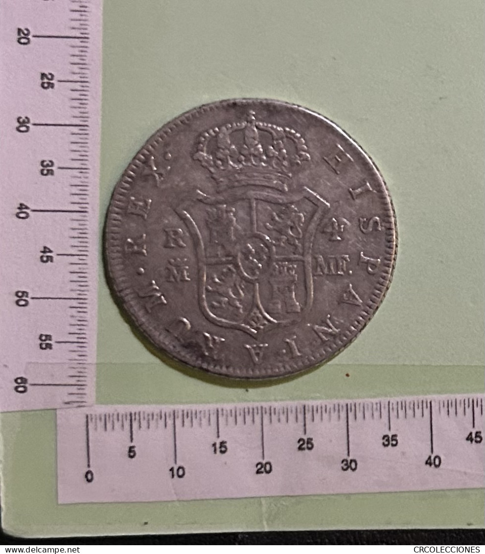 CRE3271 MONEDA ESPAÑA CARLOS IV 4 REALES 1792 MADRID PLATA - Autres & Non Classés