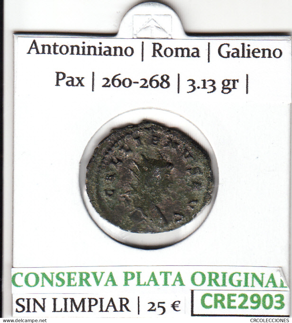 CRE2903 MONEDA ROMANA ANTONINIANO VER DESCRIPCION EN FOTO - Republiek (280 BC Tot 27 BC)
