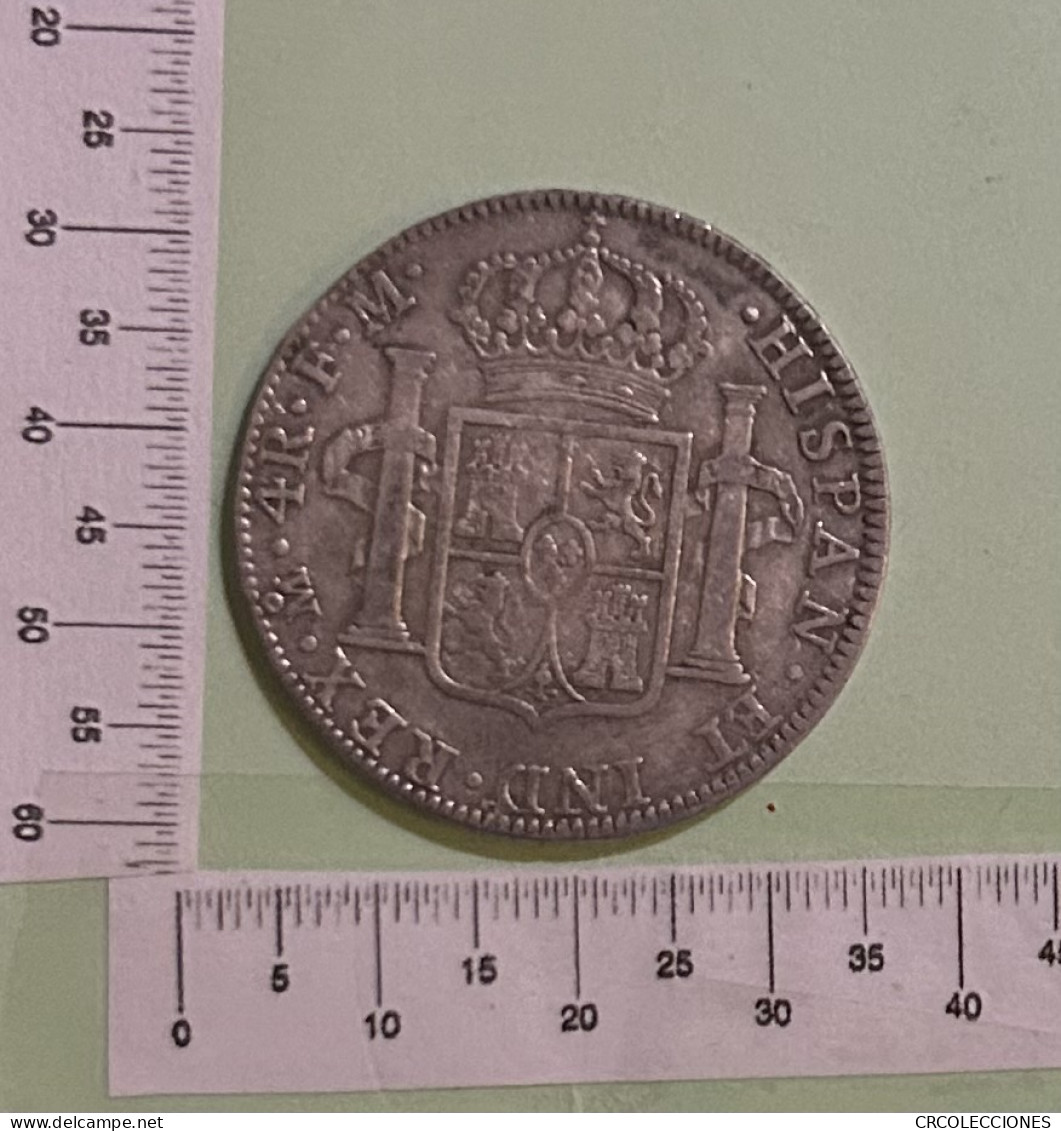 CRE2909 MONEDA ESPAÑA CARLOS IV 4 REALES 1795 MADRID PLATA - Altri & Non Classificati