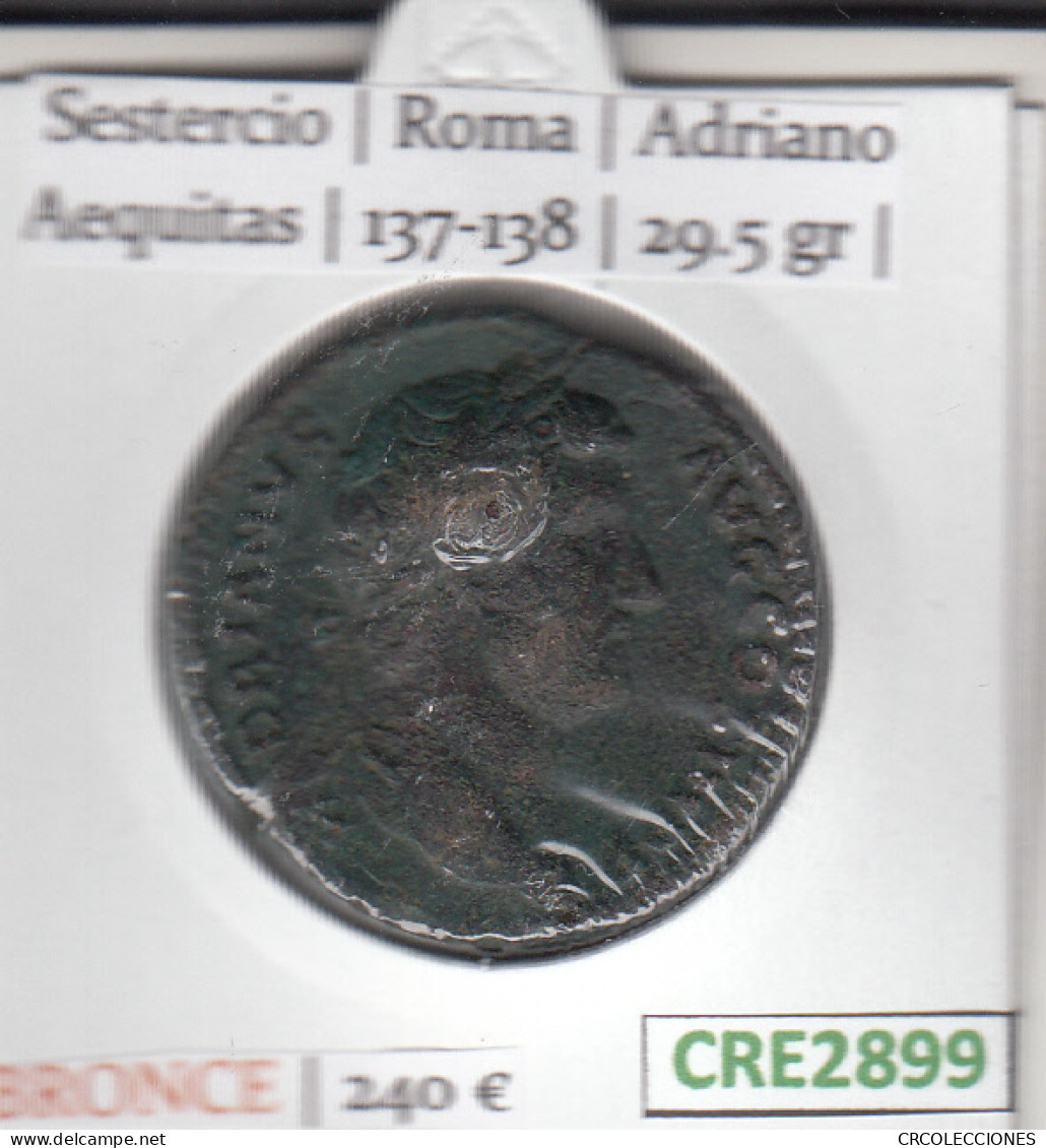 CRE2899 MONEDA ROMANA SESTERCIO VER DESCRIPCION EN FOTO - Republiek (280 BC Tot 27 BC)