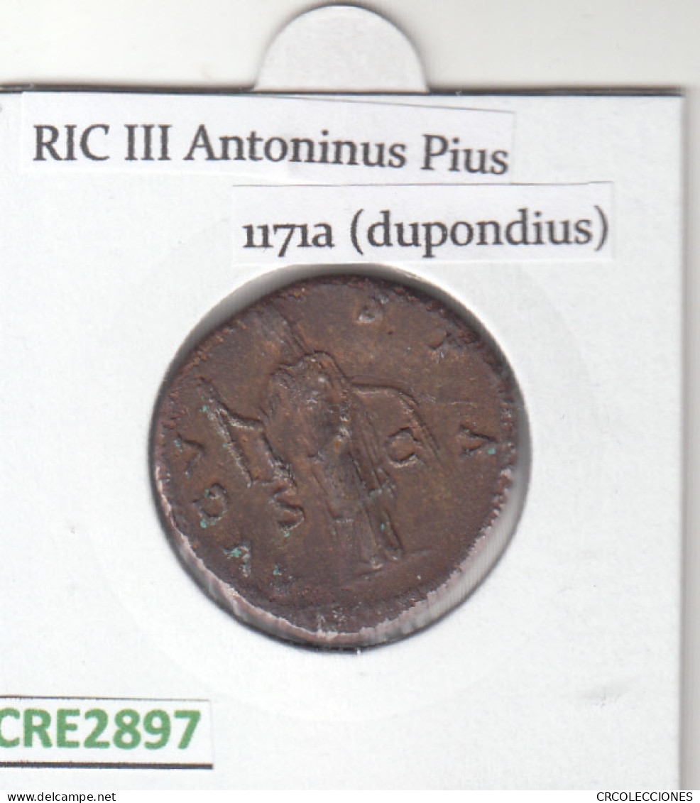 CRE2897 MONEDA ROMANA DUPONDIO VER DESCRIPCION EN FOTO - République (-280 à -27)