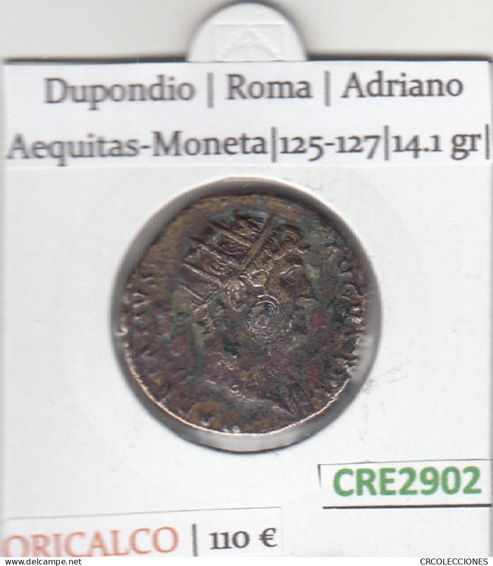 CRE2902 MONEDA ROMANA DUPONDIO VER DESCRIPCION EN FOTO - Republiek (280 BC Tot 27 BC)