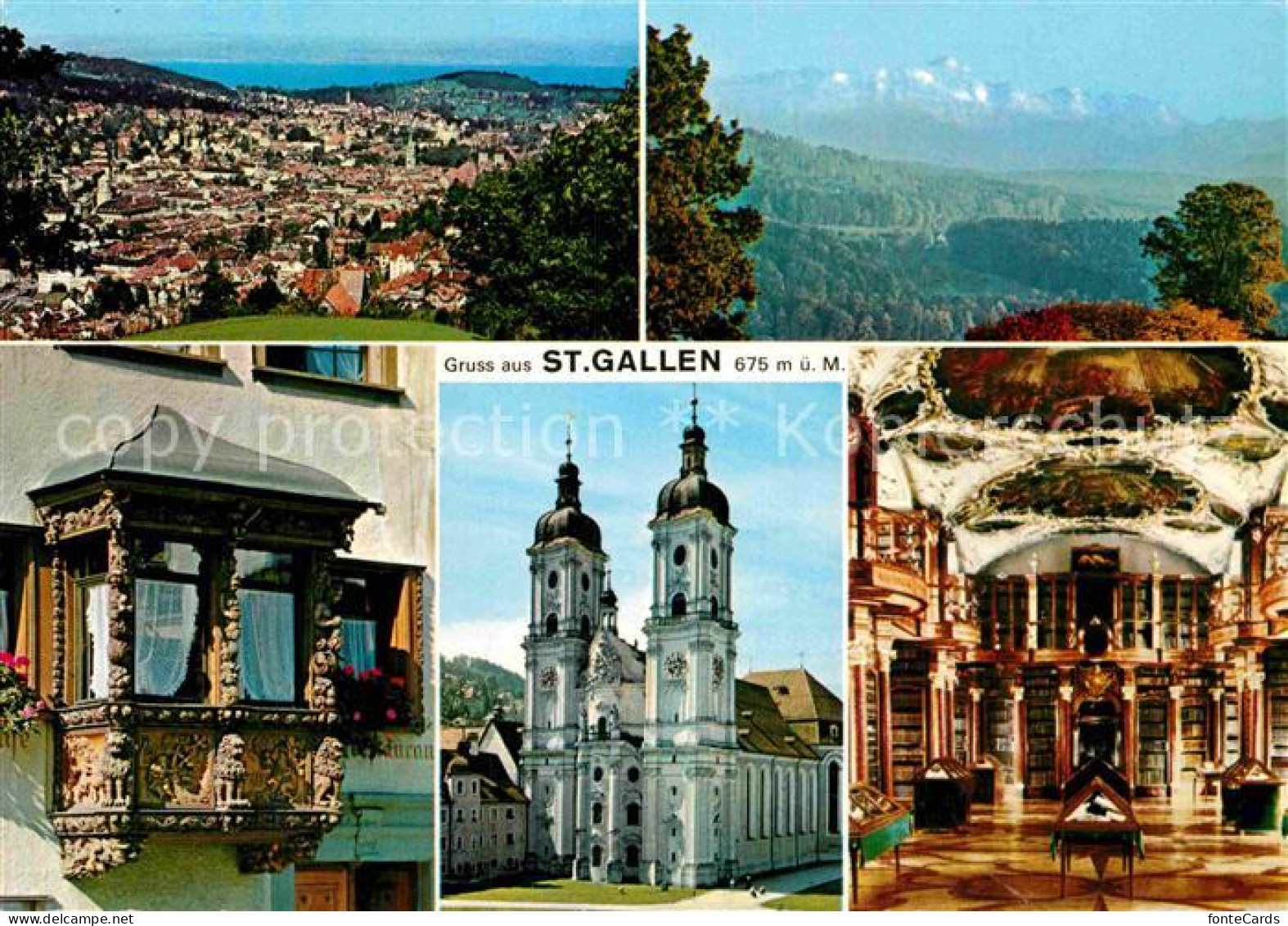 12901883 St Gallen SG Panorama Kirche Erker St Gallen - Altri & Non Classificati