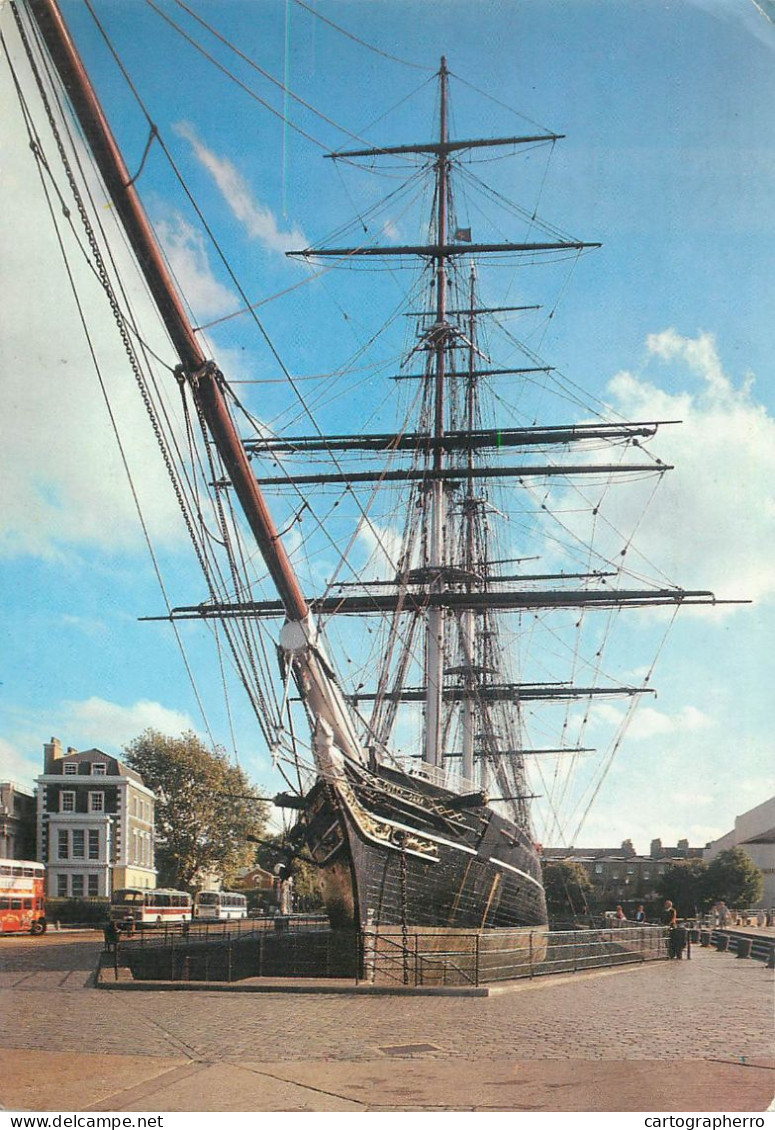 Navigation Sailing Vessels & Boats Themed Postcard Greenwich The Cutty Shark - Voiliers