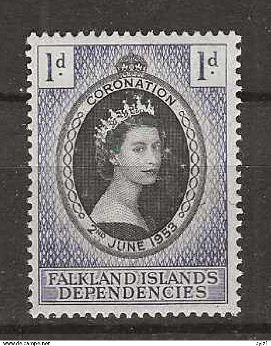 1953 MNH Falkland Islands Dependencies Mi 18 Postfris** - Falklandeilanden