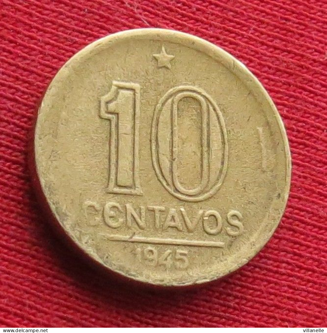 Brazil 10 Centavos 1945 Brasil Bresil Brazilie Brasile W ºº - Brazilië