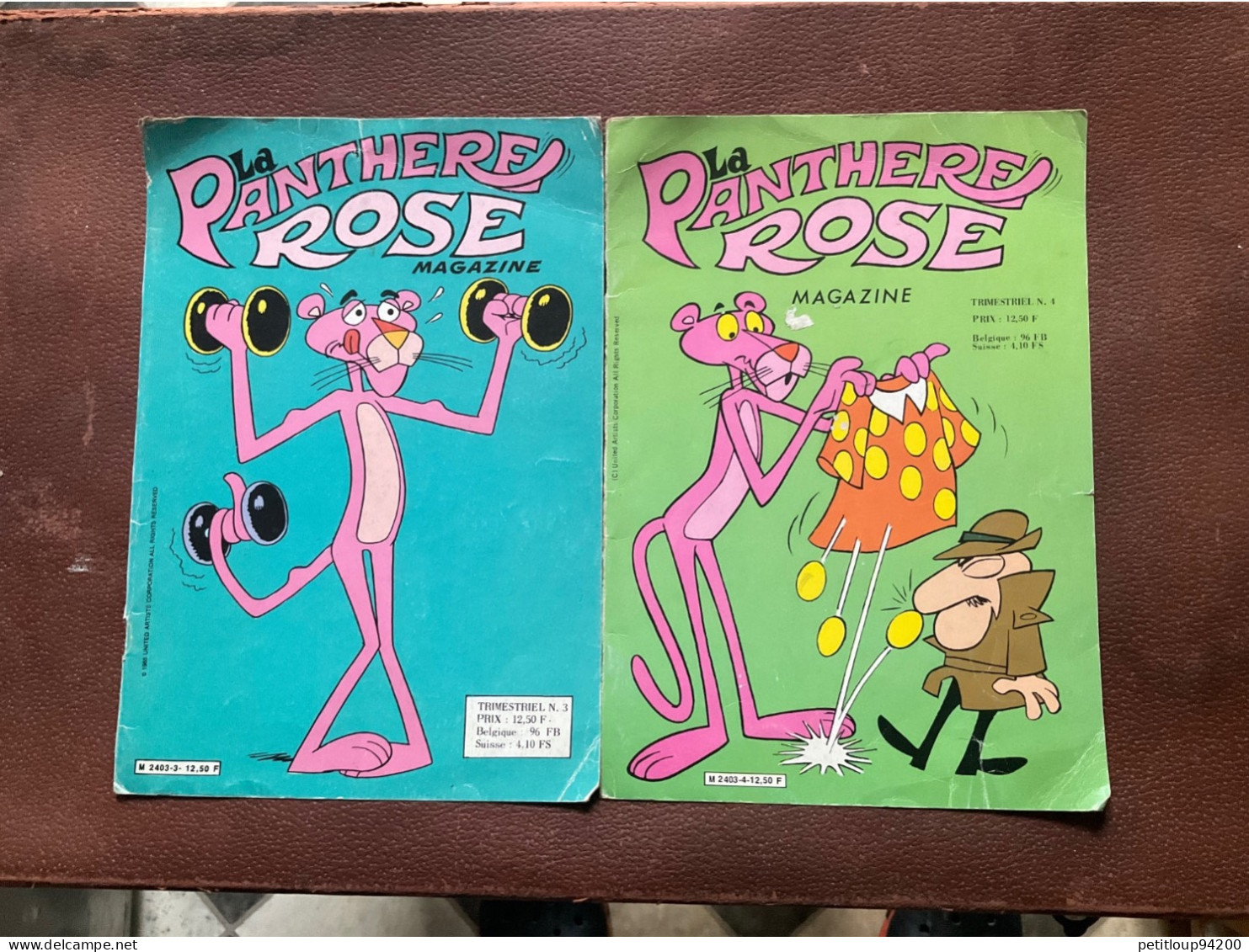 2 COUVERTURES BD  La Panthère Rose - Otros & Sin Clasificación