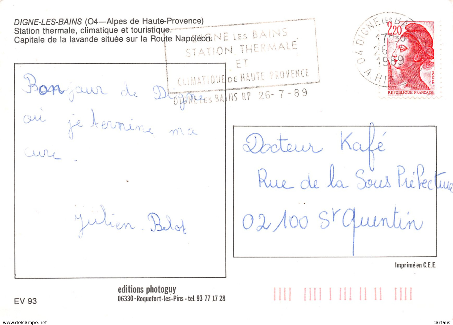 04-DIGNE LES BAINS-N°3772-B/0081 - Digne