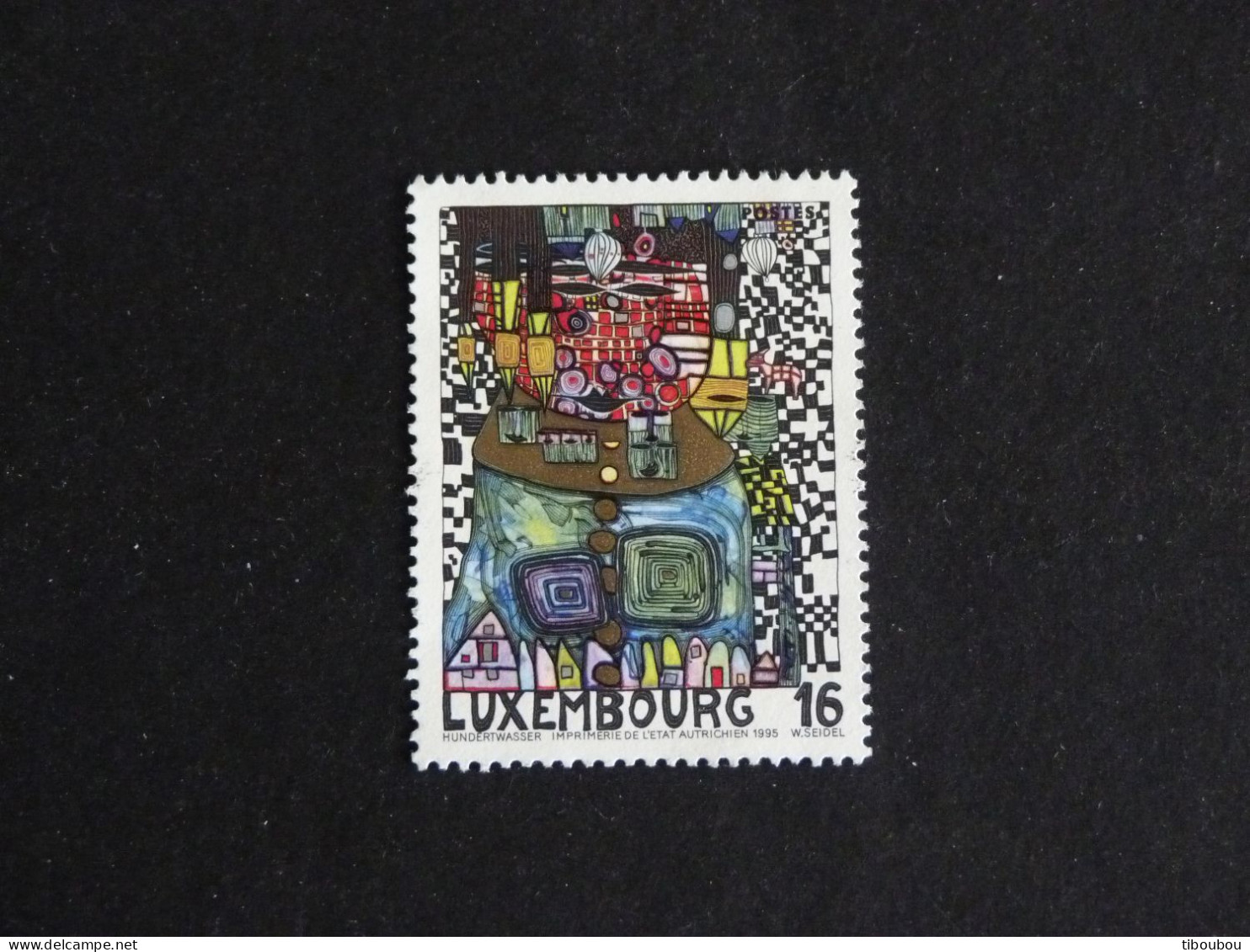 LUXEMBOURG LUXEMBURG YT 1310 OBLITERE - HUNDERTWASSER / LE ROI DES ANTIPODES - Used Stamps