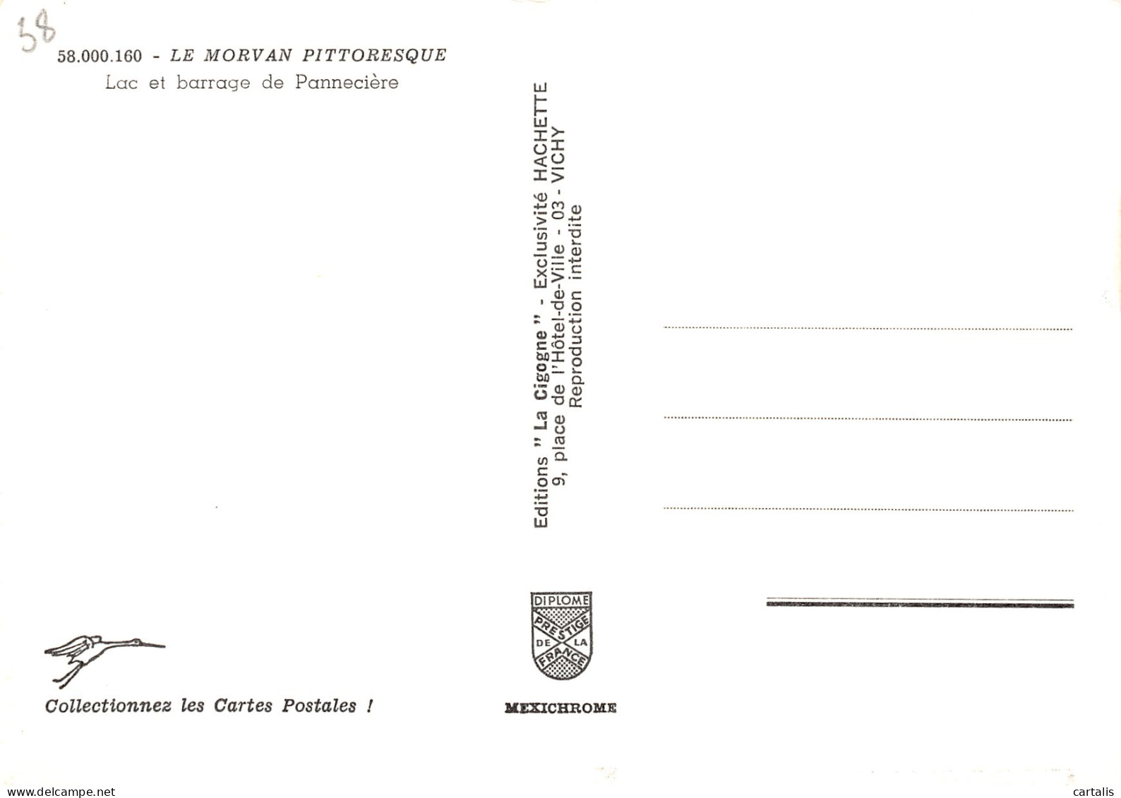 58-PANNECIERE LAC ET BARRAGE-N°3772-A/0029 - Otros & Sin Clasificación