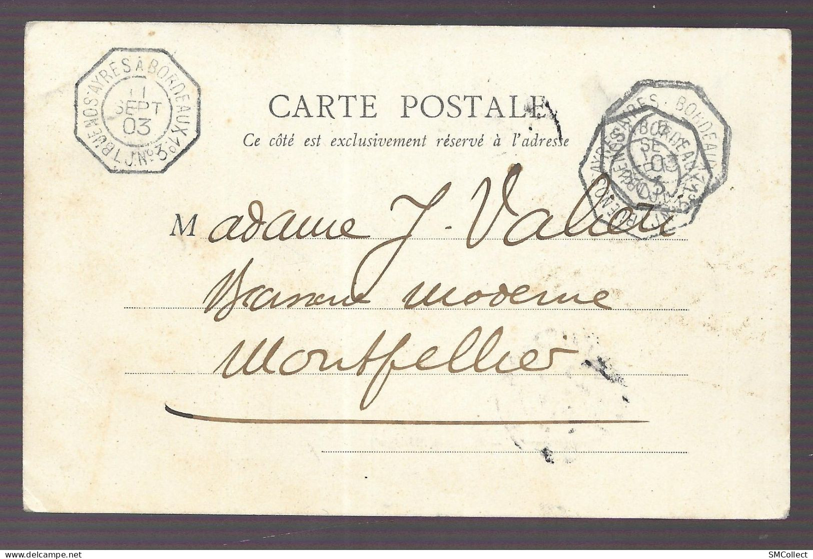 Sénégal, Cpa 1903. Rufisque, Blanchisseuses + Cachet Ambulant LJ. N°3. Buenos Ayres à Bordeaux 1° (A17p18) - Sénégal