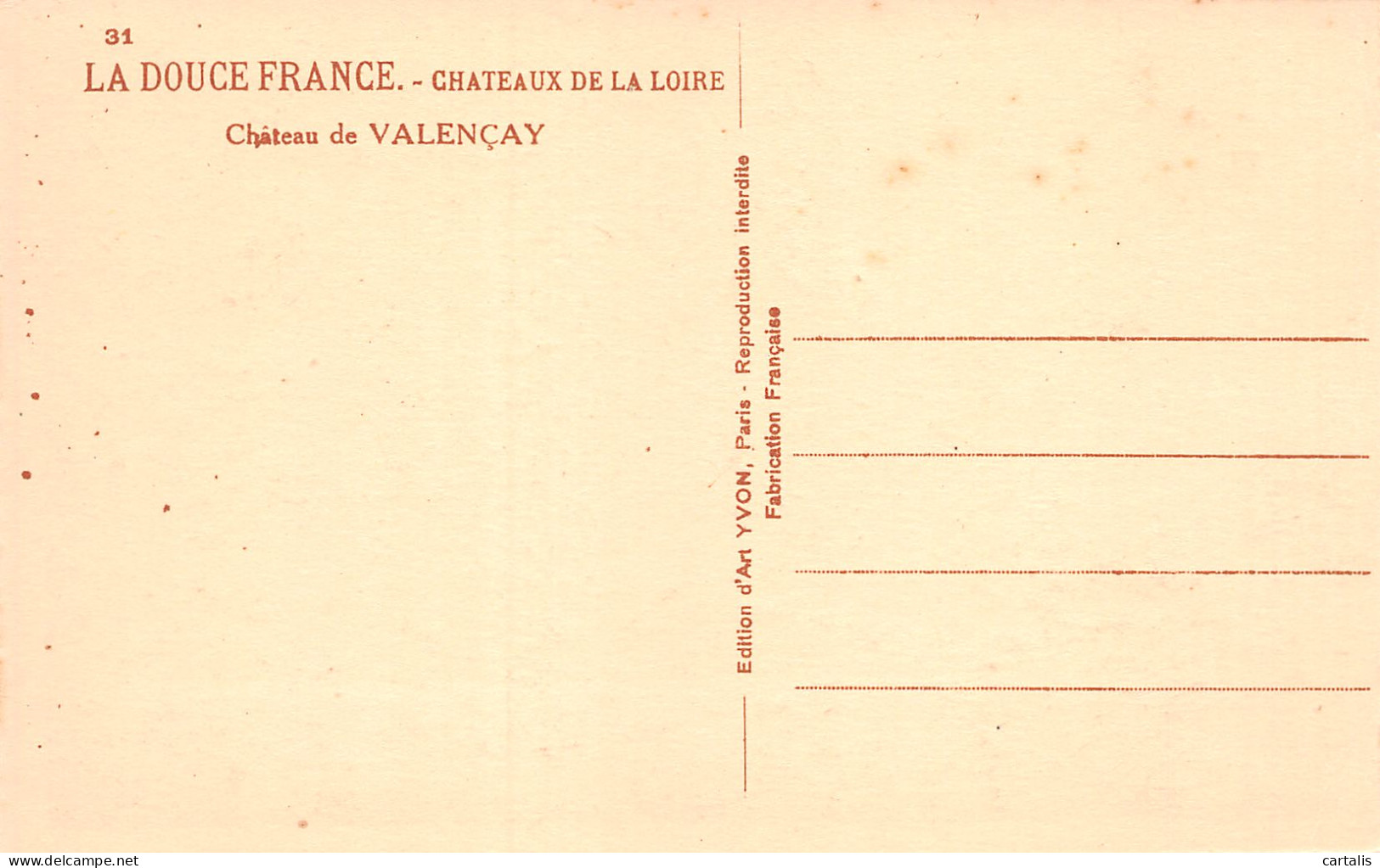 36-VALENCAY-N°3772-E/0233 - Other & Unclassified