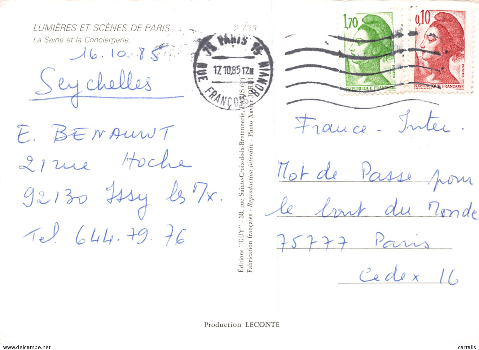 75-PARIS LA SEINE-N°3772-D/0045 - Autres & Non Classés