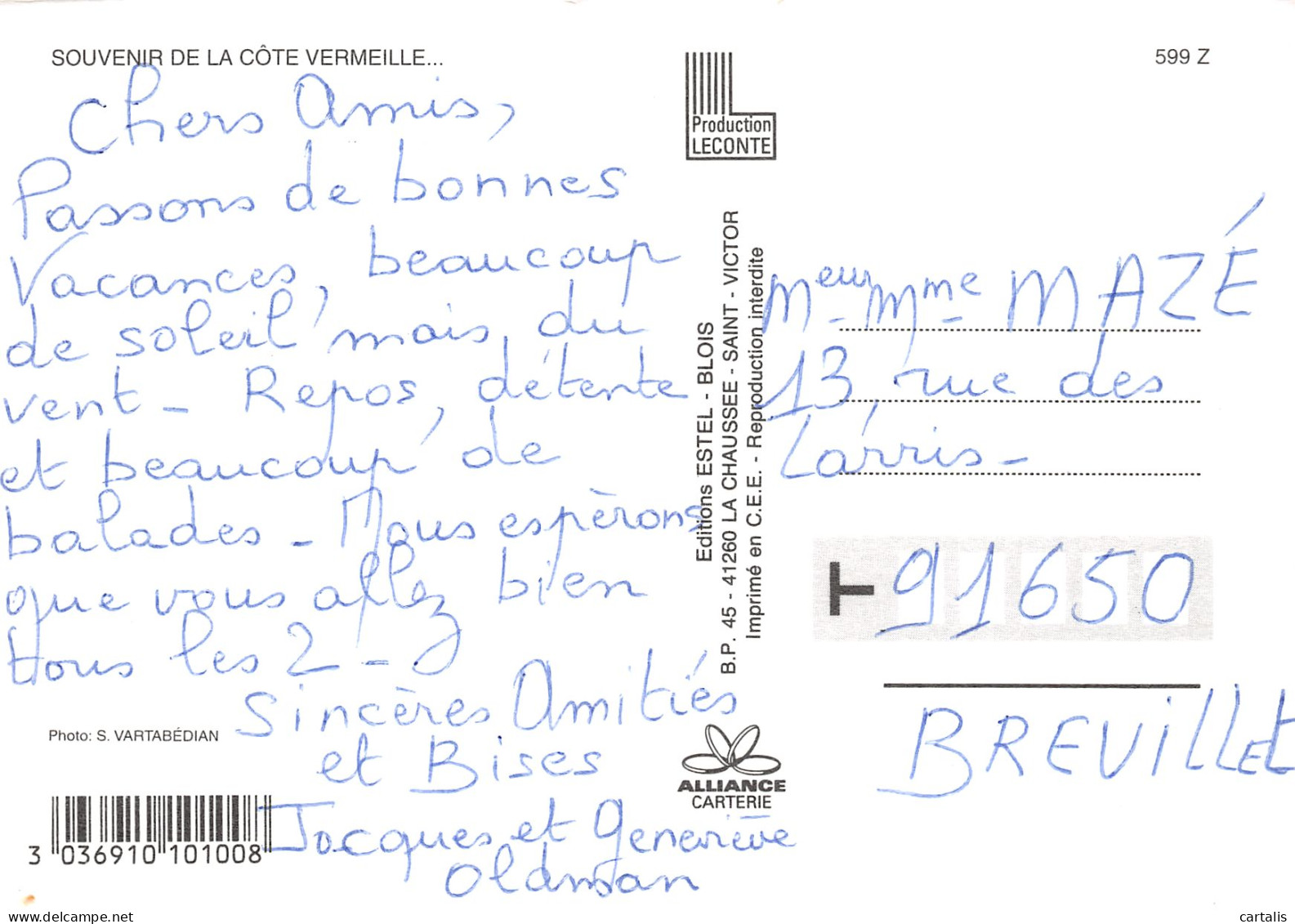 66-LA COTE VERMEILLE-N°3772-C/0395 - Other & Unclassified