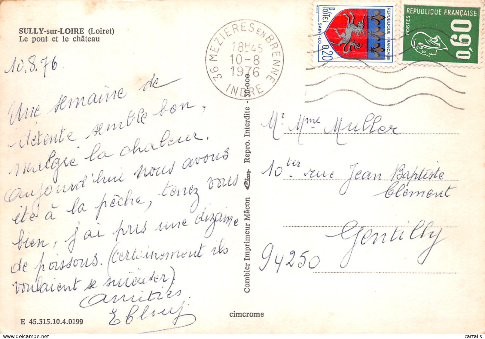 45-SULLY SUR LOIRE-N°3772-C/0345 - Sully Sur Loire