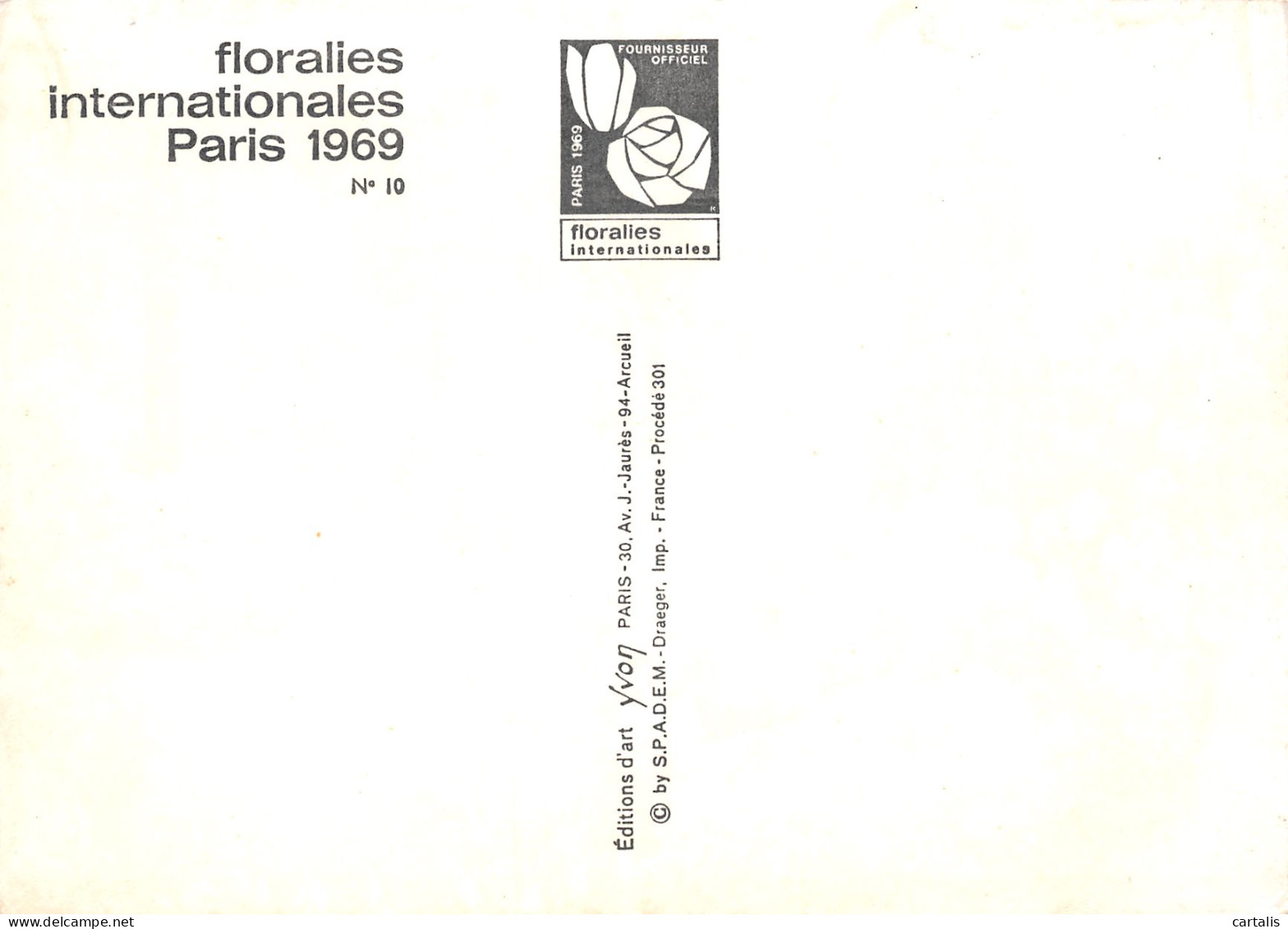75-PARIS FLORALIES INTERNATIONALES-N°3773-C/0277 - Autres & Non Classés