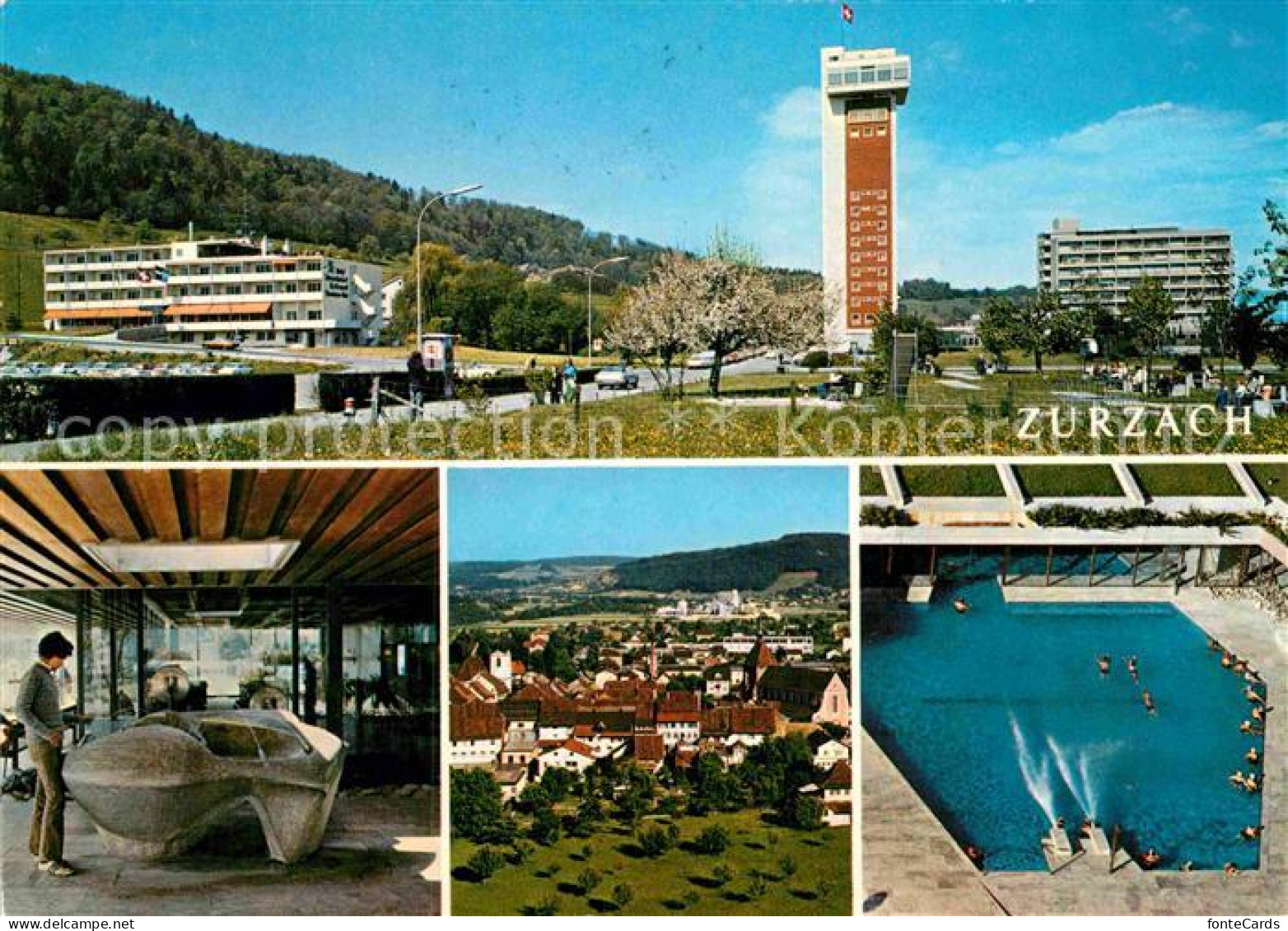 12897313 Zurzach Zurzacher Thermalquelle Hotelturm Schwimmbad Bad Zurzach - Other & Unclassified