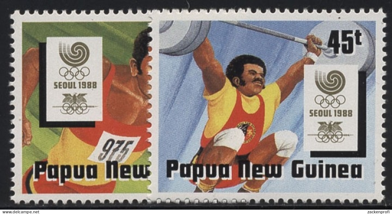 Papua Neuguinea 1988 Sport, Olympische Sommerspiele 578/79 Postfrisch - Papoea-Nieuw-Guinea