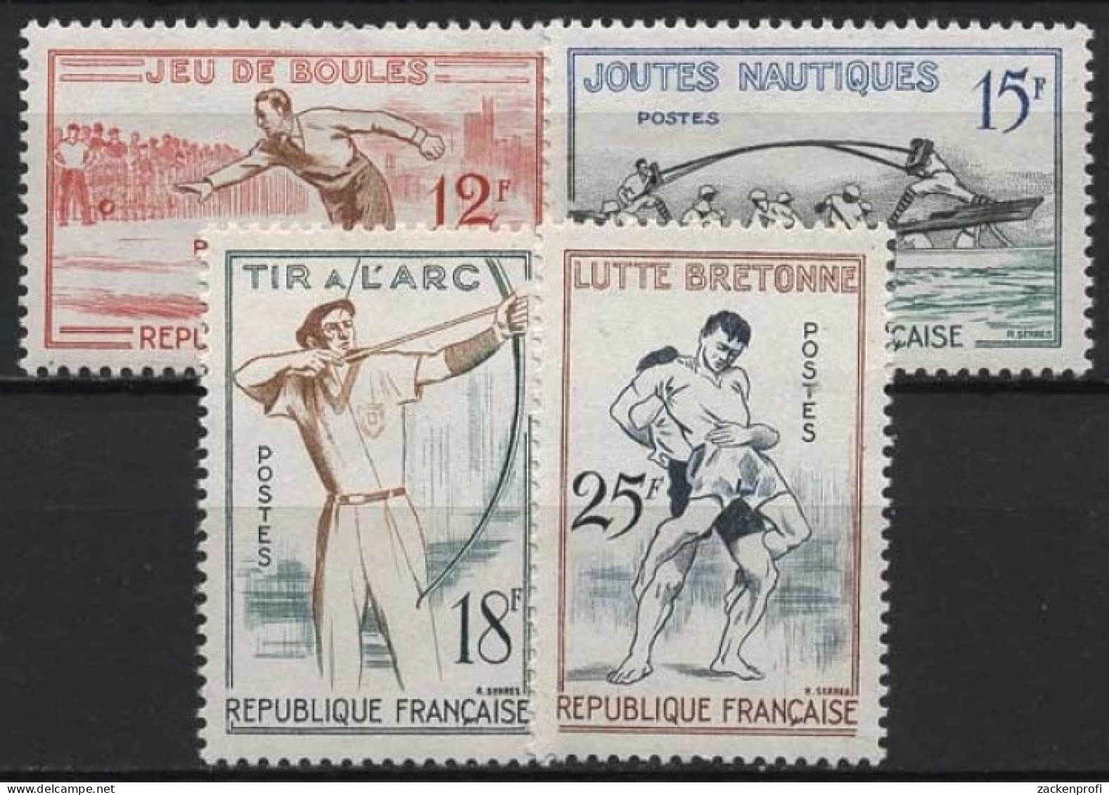 Frankreich 1958 Traditionelle Sportspiele 1197/00 Postfrisch - Ungebraucht