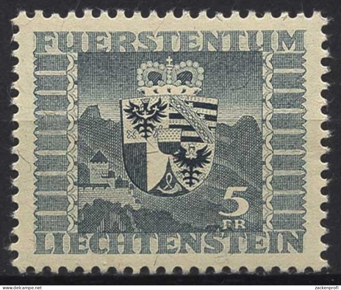 Liechtenstein 1945 Landeswappen Und Schloß 243 Postfrisch - Unused Stamps