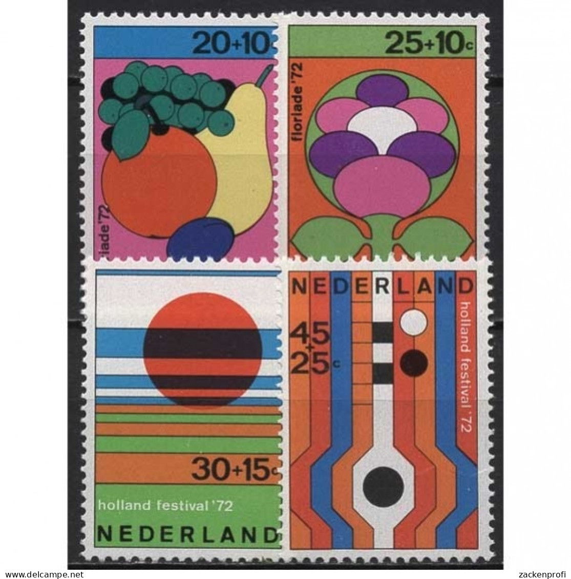 Niederlande 1972 Soziale Und Kulturelle Fürsorge Floriade 983/86 Postfrisch - Ungebraucht
