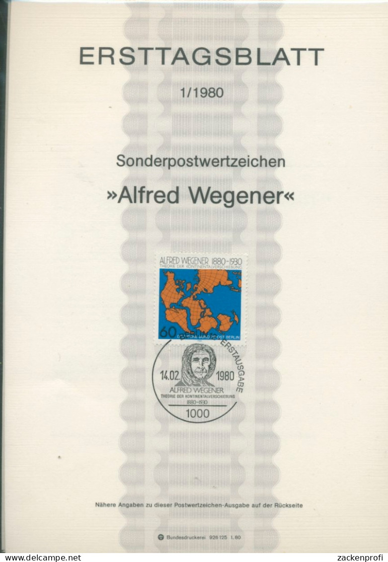 Berlin Jahrgang 1980 Ersttagsblätter ETB Komplett (XL9730) - Briefe U. Dokumente