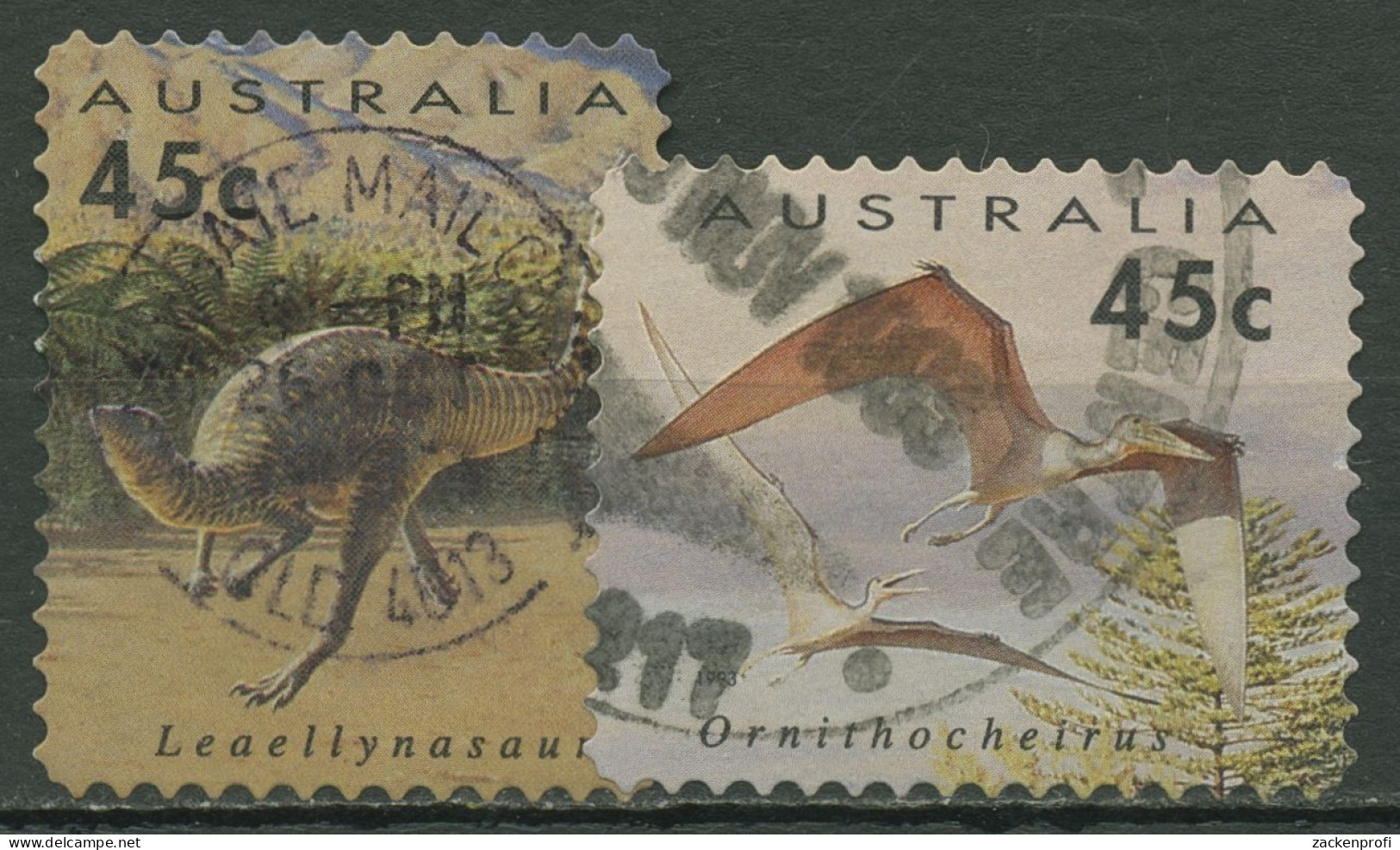 Australien 1993 Prähistorische Tiere 1376/77 Gestempelt - Used Stamps