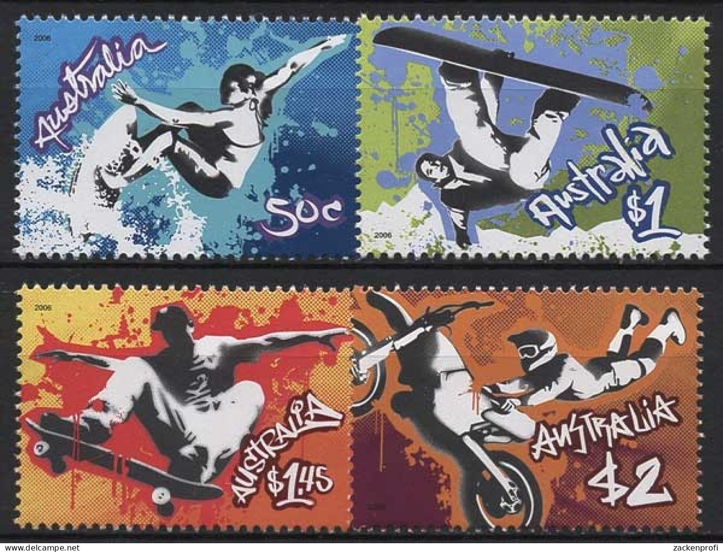 Australien 2006 Extremsport 2685/88 Postfrisch - Mint Stamps