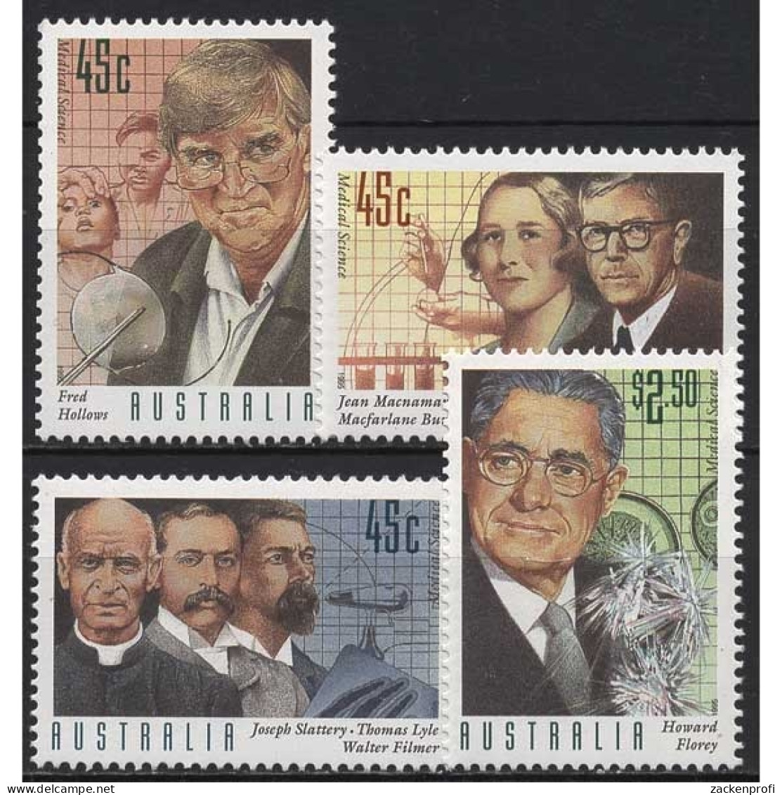 Australien 1995 Bedeutende Mediziner 1501/04 Postfrisch - Nuevos