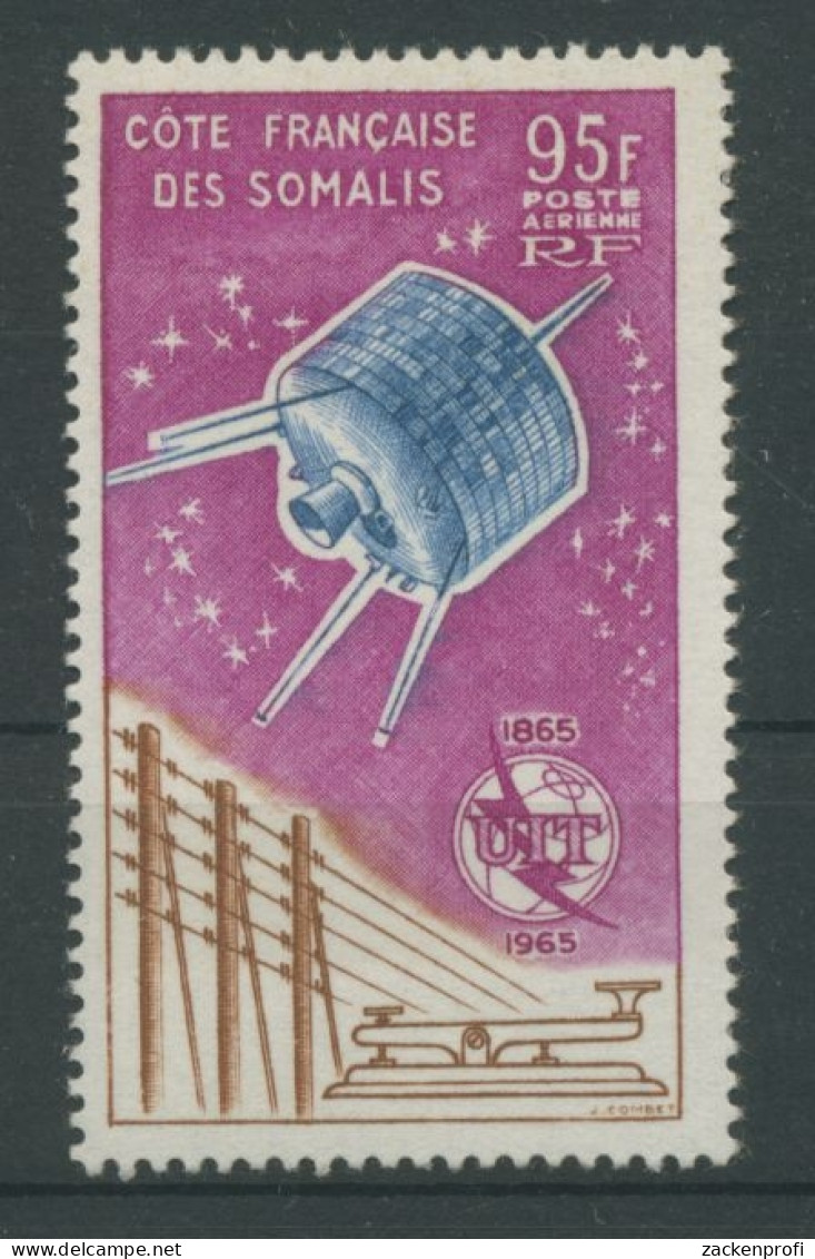 Franz. Somaliküste 1965 Int. Fernmeldeunion Nachrichtensatellit 365 Postfrisch - Nuevos