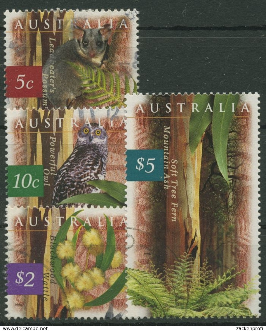 Australien 1996 Fauna Und Flora 1575/78 Y Gestempelt - Oblitérés