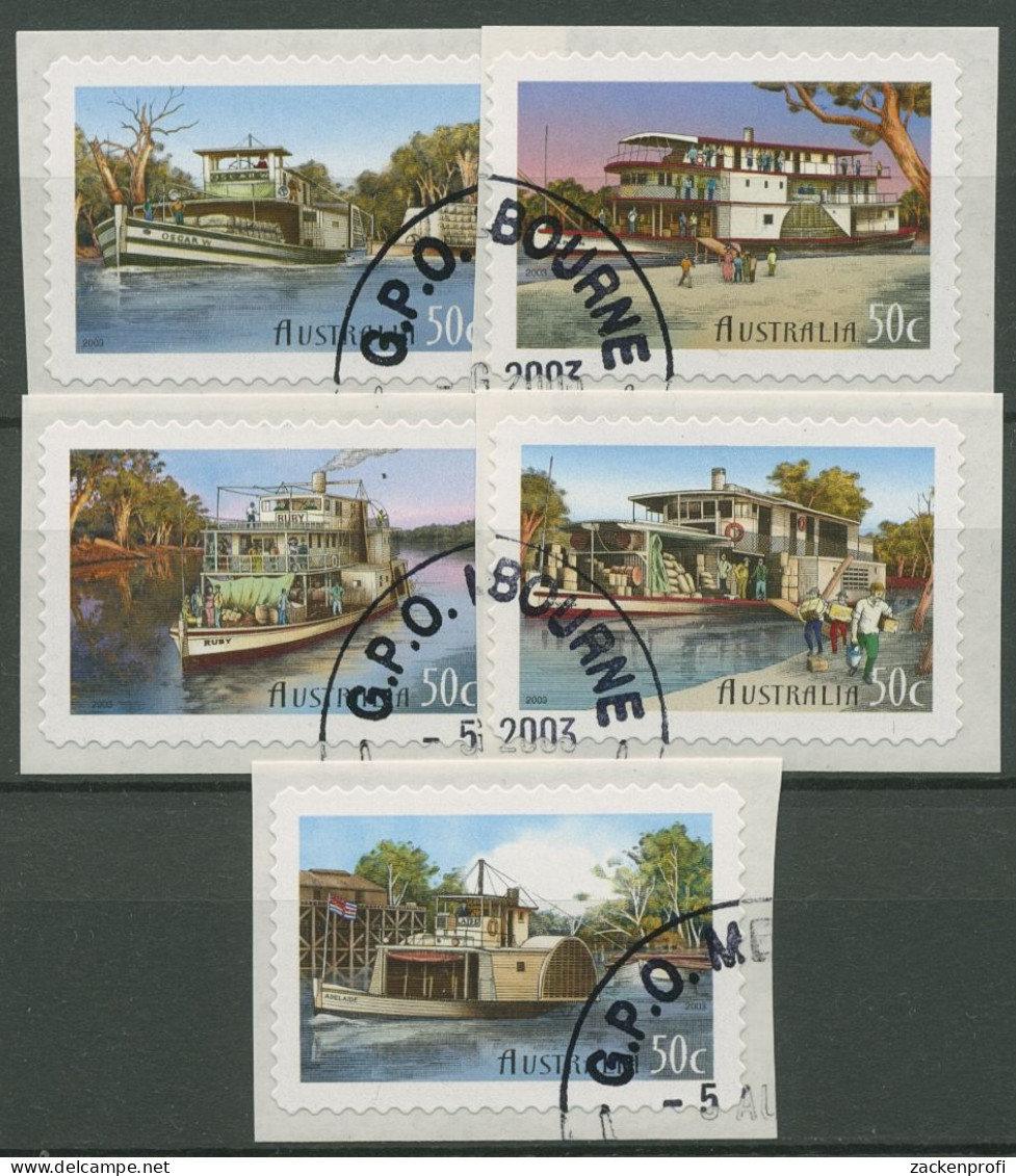 Australien 2003 150 J. Linienschiffahrt Auf Dem Murray River 2250/54 Gestempelt - Used Stamps
