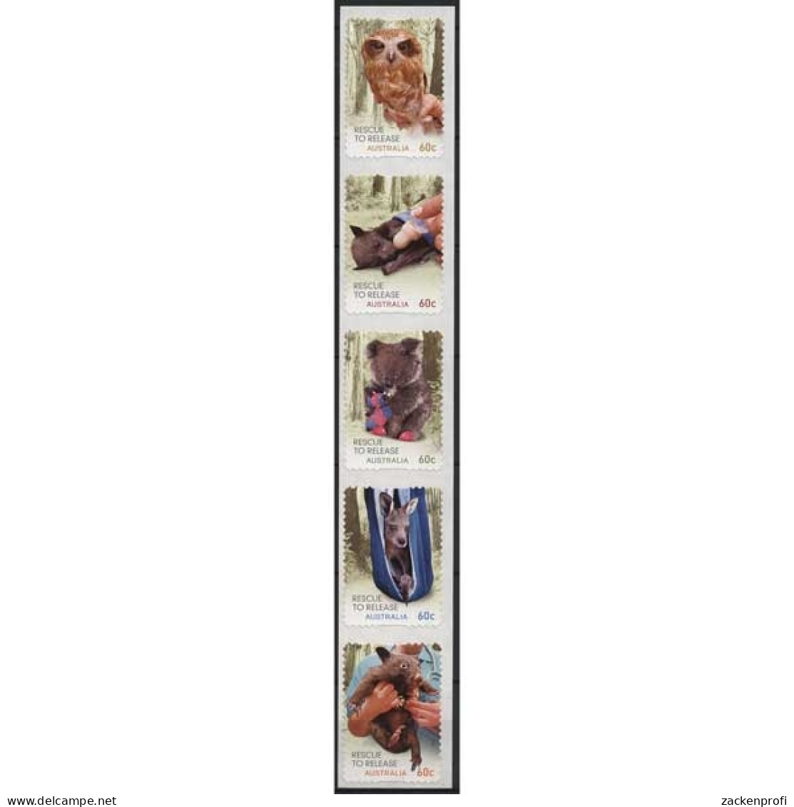 Australien 2010 Aufzucht Verwaister Wildtiere 3477/81 Postfrisch (C24004) - Mint Stamps