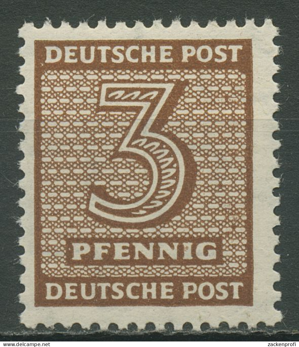 SBZ West-Sachsen 1945 Freimarken Ziffern 126 Y W D Postfrisch Geprüft - Other & Unclassified