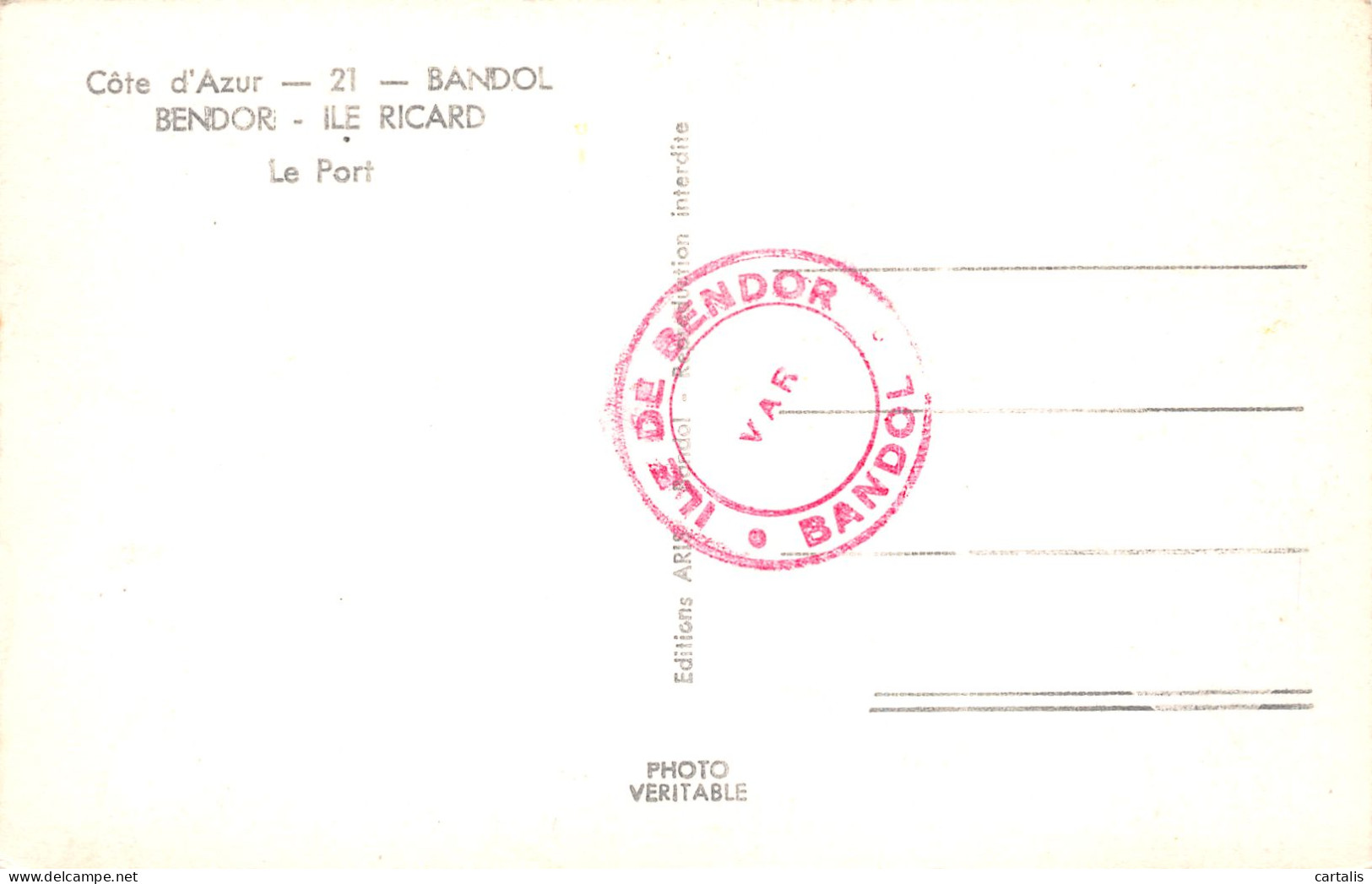 83-BANDOL-N°3773-E/0355 - Bandol