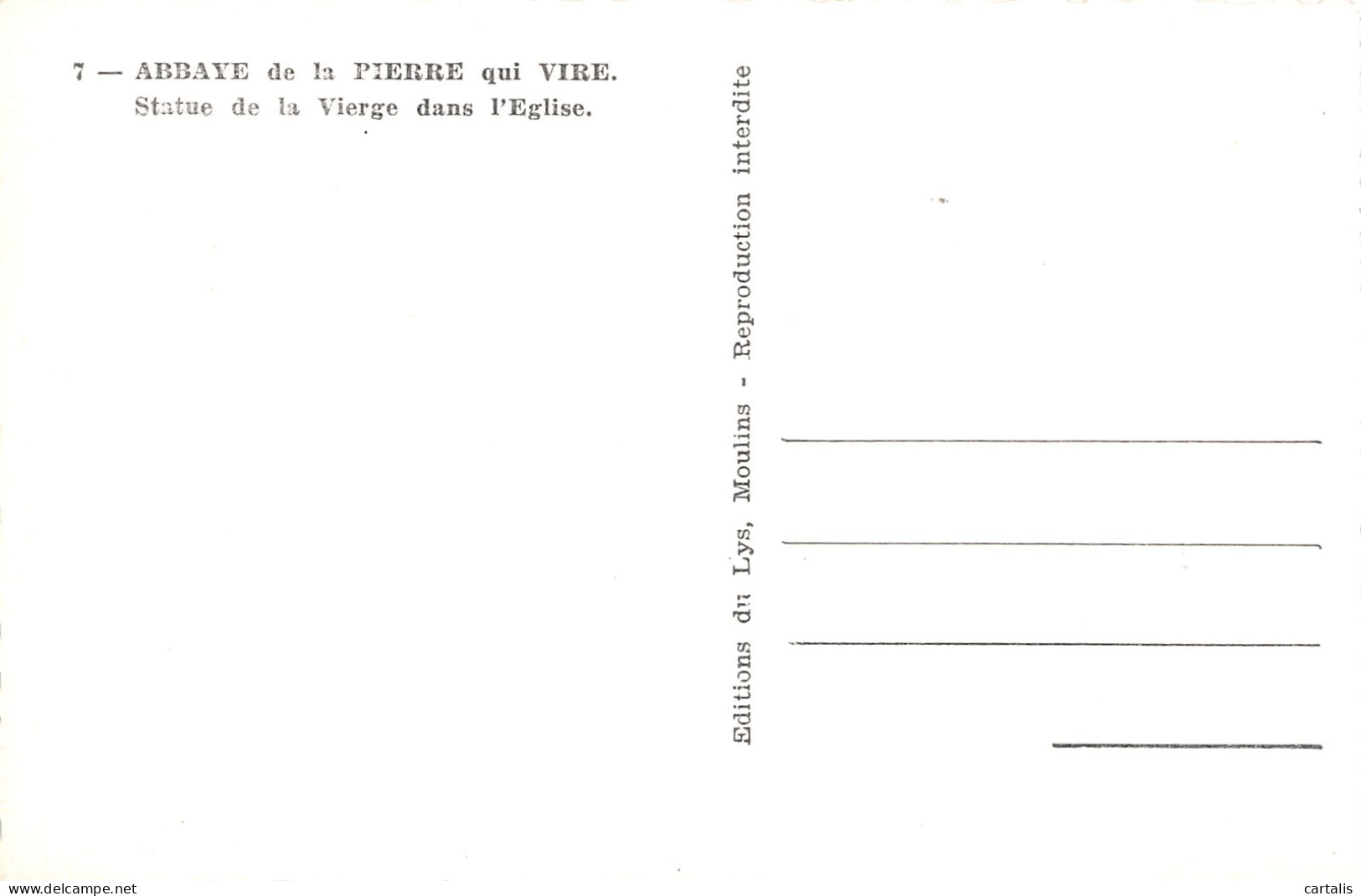 89-LA PIERRE QUI VIRE-N°3773-E/0221 - Other & Unclassified