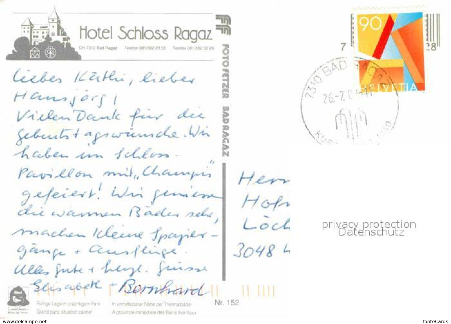 12896612 Ragaz Bad Hotel Schloss Ragaz Bad Ragaz - Altri & Non Classificati